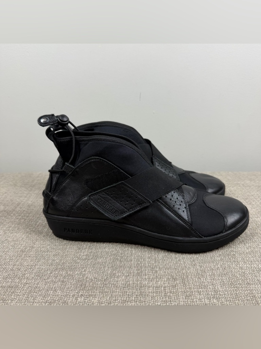 Pandere Neo Black Comfort Shoe Sneaker Adjustable Ankle Wide Boot Size 12 Unisex